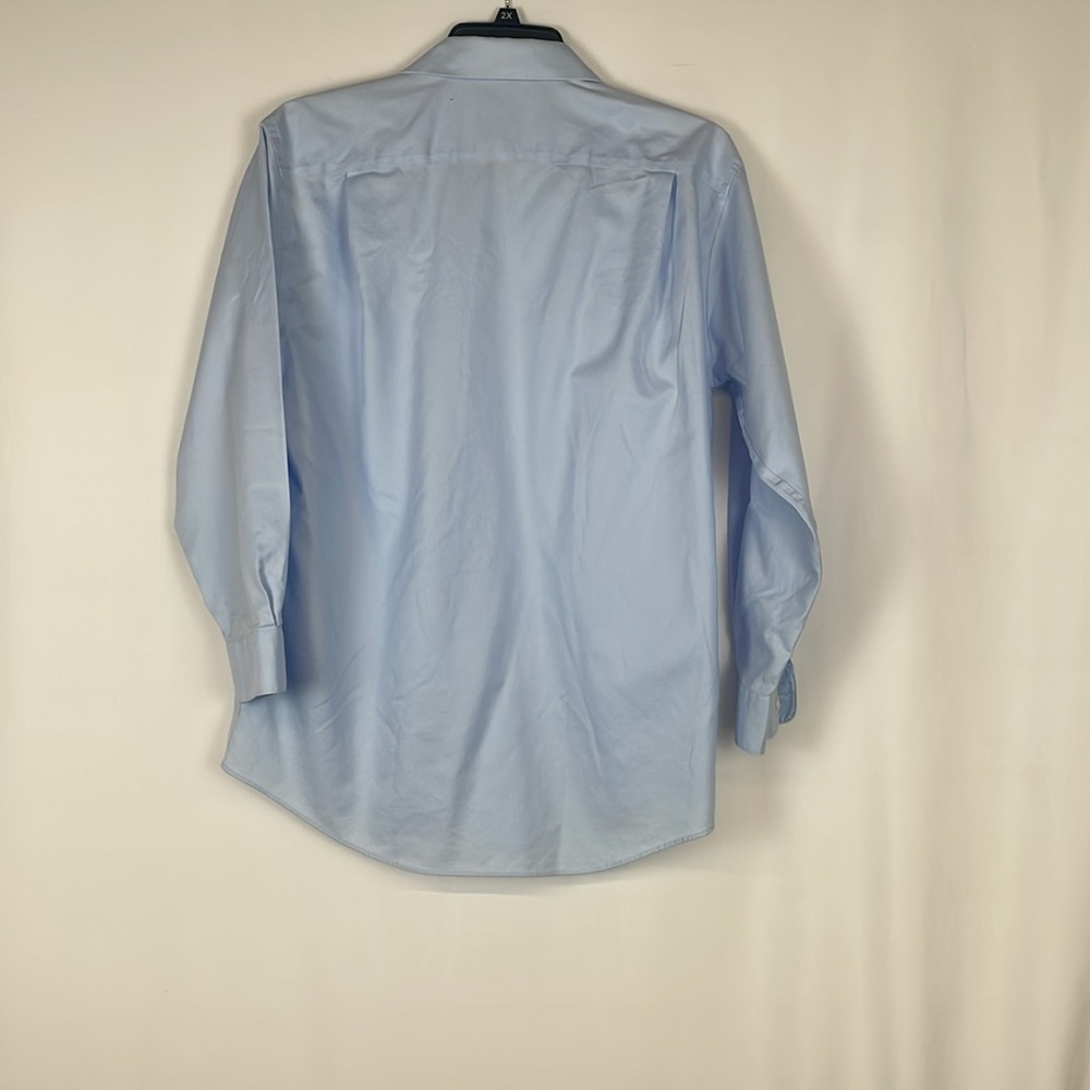 Pronto Uomo Nordstrom Blue Dress Shirt Classic Style - Size 16 (32/33) - Picture 4 of 7